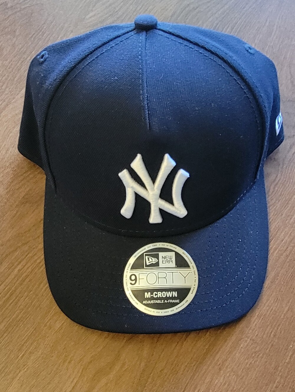 New Era New York Yankees MLB 9FORTY M-Crown Adjustable Cap Hat - Blue One Size
